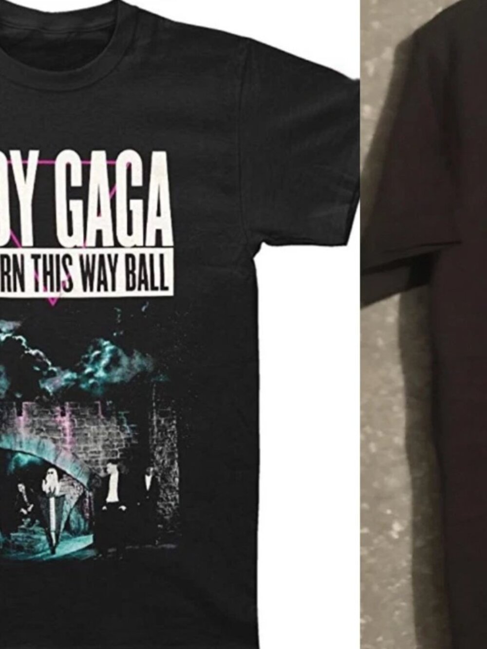 Lady Gaga Born This Way Ball Tour T-Shirt Concert Graphic